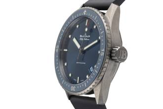Thumbnail von Blancpain Fifty Fathoms Bathyscaphe Blue Ceramic 5000-0240-NAOA B&P NP €14,700