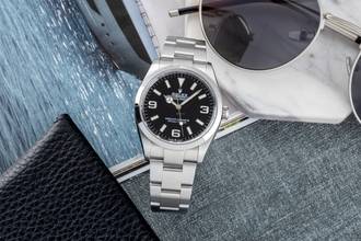 Thumbnail von Rolex Explorer Oyster Edelstahl Automatik Herren Ref. 124270 Box & Papiere 2023