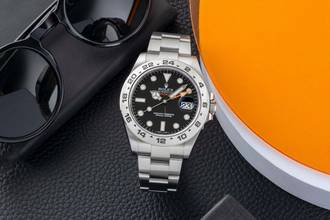Thumbnail von Rolex Explorer II Black Dial Edelstahl Automatik Herrenuhr Ref. 216570 B&P 2020