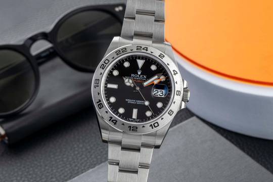  Rolex Explorer II Black Dial Edelstahl Automatik Herrenuhr Ref. 216570 B&P 2020 