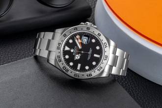 Thumbnail von Rolex Explorer II Black Dial Edelstahl Automatik Herrenuhr Ref. 216570 B&P 2020