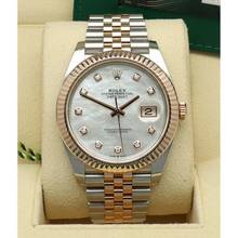 Thumbnail von Rolex Datejust 41 Everose/steel MOP Diamond dial Ref. 126331 Full set 2021
