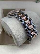 Thumbnail von Longines PrimaLuna Luna 18k Rose Magic Diamond White Automatic Watch only in Top Condition