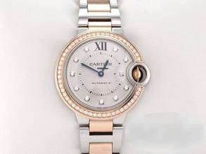 Thumbnail von Cartier Ballon Bleu 33mm Edelstahl Rosegold 750 Diamanten 2018 We902077 Steel 18kt Rose Gold