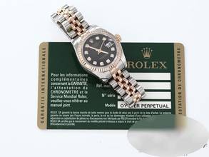 Thumbnail von Rolex Lady-Datejust 26mm 179171 2011 Stahl Rosegold 750 Diamanten Automatik Stainless Steel 18kt Rose Gold Jubilé-band Chronometer Oyster Black Dial
