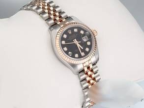 Thumbnail von Rolex Lady-Datejust 26mm 179171 2011 Stahl Rosegold 750 Diamanten Automatik Stainless Steel 18kt Rose Gold Jubilé-band Chronometer Oyster Black Dial