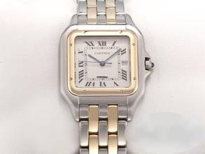  Cartier Panthère Grosses Modell Edelstahl Gelbgold 750 Herren Damen Stahl Gold Steel 