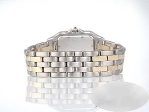 Thumbnail von Cartier Panthère Grosses Modell Edelstahl Gelbgold 750 Herren Damen Stahl Gold Steel