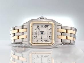 Thumbnail von Cartier Panthère Grosses Modell Edelstahl Gelbgold 750 Herren Damen Stahl Gold Steel