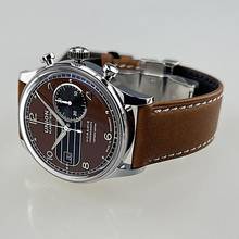 Thumbnail von Union Glashütte Noramis Chronograph Limited Edition Sachsen Classic 2023 limitiert 350 Stück weltweit neu Full Set inkl. Lederband mit Racing Lochung schwarz