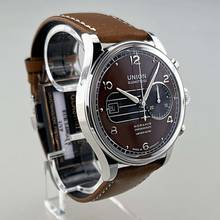 Union Glashütte Noramis Chronograph Limited Edition Sachsen Classic 2023 limitiert 350 Stück weltweit neu Full Set inkl. Lederband mit Racing Lochung schwarz 