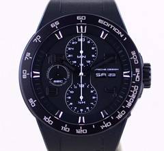  Porsche Design Flat Six 6 Six Edition 1 Chronograph P6341 Edelstahl Black Kautschuk Sport B+P 
