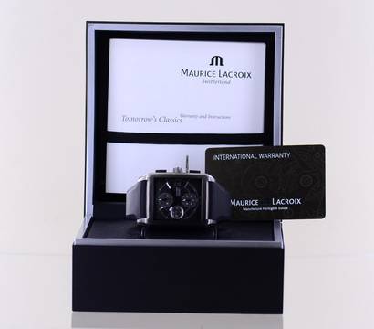  Maurice Lacroix Pontos Titan Chronograph Automatic 38 x 43mm Square Date Sports Top B+P 