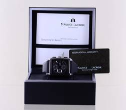  Maurice Lacroix Pontos Titan Chronograph Automatic 38 x 43mm Square Date Sports Top B+P 