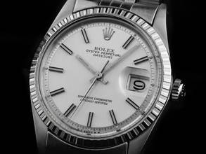 Thumbnail von Rolex Datejust 36 Ref.1603 1972 Box&Beschreibung sehr gut Vintage Datejust Stahl open 6/9