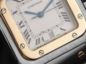 Thumbnail von Cartier Santos Galbée GM Großes Modell Ref.1566 1998 Full Set sehr gut Vintage Santos Galbee GM großes Modell