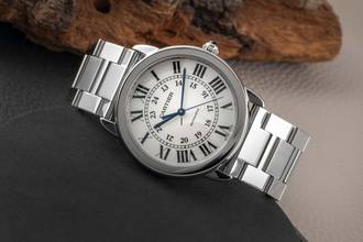 Thumbnail von Cartier Ronde de Cartier Solo Cartier Automatic Date Steel Men's Watch Ref. WSRN0012