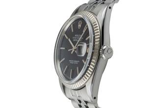 Thumbnail von Rolex Datejust 36 Black Dial Stahl / Weissgold Automatik Herrenuhr Ref. 1601