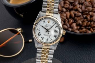 Rolex Datejust 36 Buckley Dial Steel / Gold Automatic Ref. 16013 Papers 1981