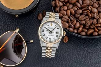 Thumbnail von Rolex Datejust 36 Buckley Dial Stahl / Gold Automatik Ref. 16013 Papiere 1981