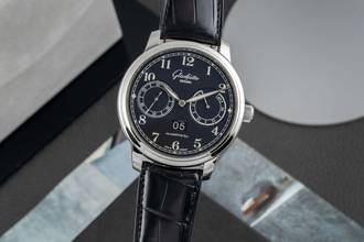 Glashütte Original Senator Observer stainless steel automatic Ref 100-14-07-02-30