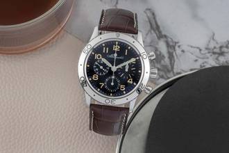 Thumbnail von Breguet Type XX - XXI - XXII Aeronavale Chronograph Steel Automatic Ref. 3800/ST/92 B&P 1996