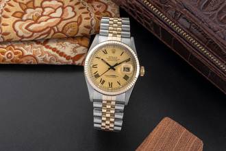 Thumbnail von Rolex Datejust 36 Buckley Dial Oyster Perpetual Stahl Gold Automatik Ref. 16013