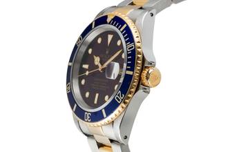 Thumbnail von Rolex Submariner Date Stahl / Gold Herrenuhr Blue Dial Ref. 16613 Box 2008 R-Serie