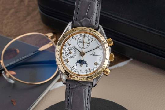 Omega Speedmaster Date Triple Date Stahl / Gold Automatik Ref. 3131.20 Klassiker 