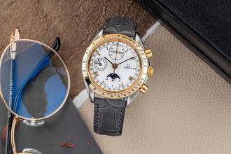 Thumbnail von Omega Speedmaster Date Triple Date Stahl / Gold Automatik Ref. 3131.20 Klassiker
