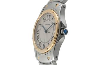 Thumbnail von Cartier Santos Ronde Steel / Gold Automatic Men's Watch Ref. W20036R3 1910