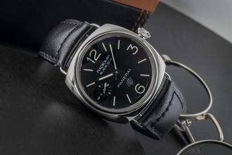 Thumbnail von Panerai Radiomir Black Seal Hand-wound Steel Men's Watch Ref. PAM00380 B&P 2014