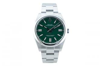  Rolex Oyster Perpetual 41 Green Dial - With Box And Papers - 124300 2022 