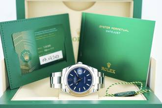 Thumbnail von Rolex Datejust 41 Oyster Bracelet - Blue Fluted Dial - 126300 2023