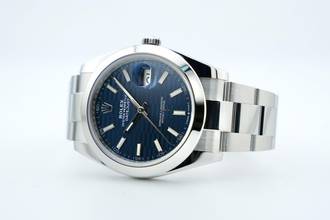 Thumbnail von Rolex Datejust 41 Oyster Bracelet - Blue Fluted Dial - 126300 2023