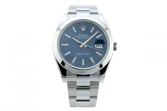  Rolex Datejust 41 Oyster Bracelet - Blue Fluted Dial - 126300 2023 
