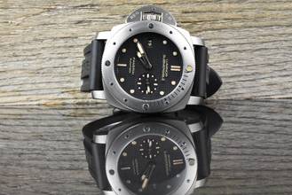  Panerai Luminor Submersible 1950 3 Days Automatic Left-Hand Clous-de-Paris Dial - Titanium PAM00569 Full Set 2015 