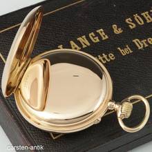 Thumbnail von A. Lange & Söhne Full Set Qualität 1A Taschenuhr 18k Gold mit Original Box & Garantiekarte 1891 Sehr schöner Zustand mit Museumszertifikat