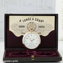 Thumbnail von A. Lange & Söhne Full Set Qualität 1A Taschenuhr 18k Gold mit Original Box & Garantiekarte 1891 Sehr schöner Zustand mit Museumszertifikat