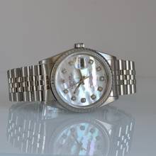 Thumbnail von Rolex Datejust 36 16220 MOP Pearl diamond dial Full Set 1999