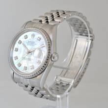 Thumbnail von Rolex Datejust 36 16220 MOP Pearl diamond dial Full Set 1999