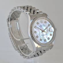 Thumbnail von Rolex Datejust 36 16220 MOP Pearl diamond dial Full Set 1999
