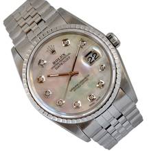 Thumbnail von Rolex Datejust 36 16220 MOP Pearl diamond dial Full Set 1999