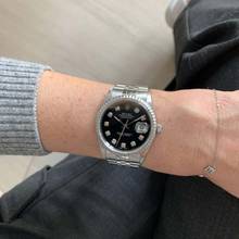 Thumbnail von Rolex Datejust 36 16220 black diamond dial Full Set 1999’s