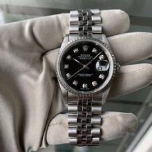 Thumbnail von Rolex Datejust 36 16220 black diamond dial Full Set 1999’s