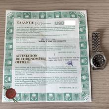 Thumbnail von Rolex Datejust 36 16220 black diamond dial Full Set 1999’s