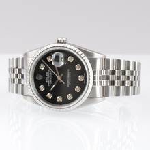 Thumbnail von Rolex Datejust 36 16220 black diamond dial Full Set 1999’s