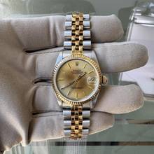 Thumbnail von Rolex Datejust 31 68273 Medium 31MM Jubilee champagne dial 1991