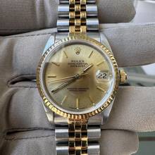 Thumbnail von Rolex Datejust 31 68273 Medium 31MM Jubilee champagne dial 1991