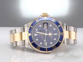 Thumbnail von Rolex Submariner Date 16613 2000 Stahl Gelbgold 750 Automatik Taucheruhr Stainless Steel 18kt Yellow Gold Oyster-band Chronometer Blue Dial